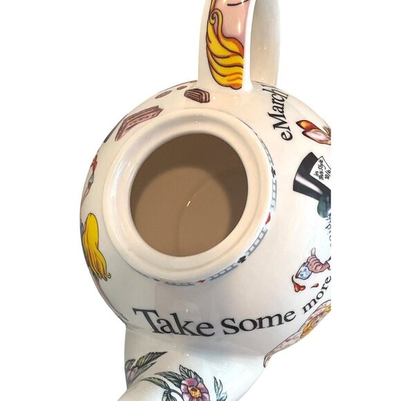 New Alice In Wonderland Cardew Design Ceramic Teapot + Salt & Pepper Shakers Set - Picture 11 of 15